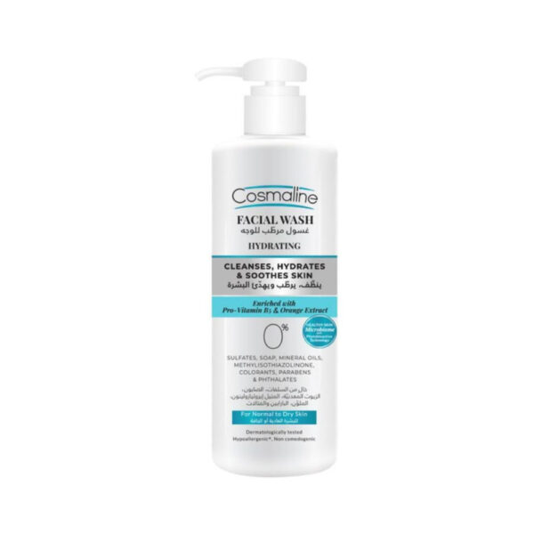 5 Cosmaline – Nettoyant Visage Hydratant Peaux Normales à Sèches 250ML